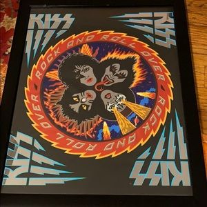 KISS Rock and Roll Over framed picture